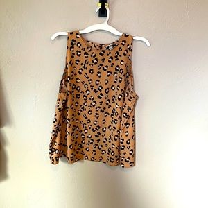 Cheetah print dress tank